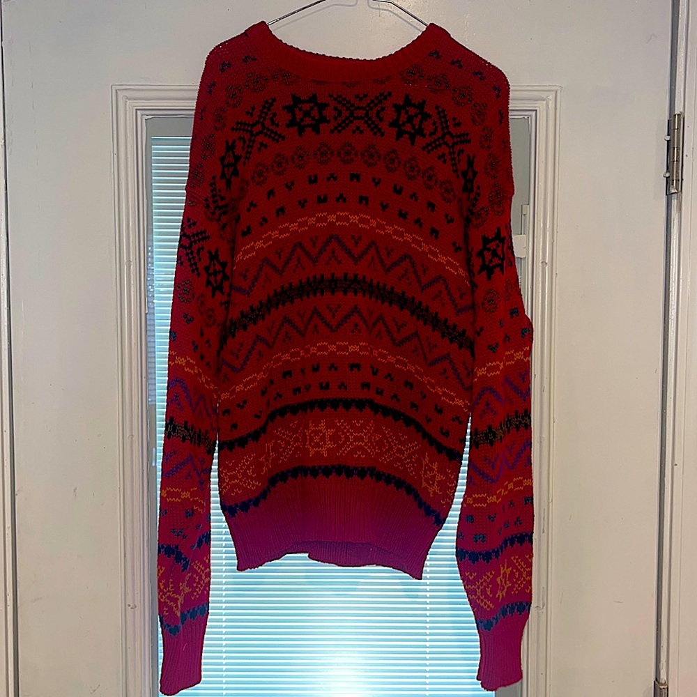 Vintage Christopher Hayes 100% Cotton Made In USA Mens Dad Sweater size Medium